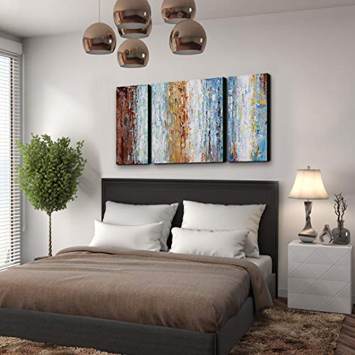 2 Hand+Painted+Gallery+Wrapped+Art+Decoration+24x48inch