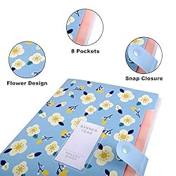 WSYhomie Expanding Files Folder 8 Pockets A4