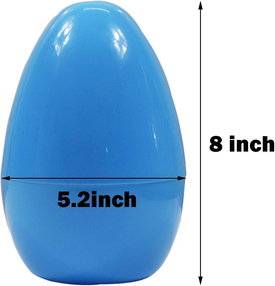 DQFAQYY 3 Pcs Giant Easter Eggs Jumbo Large Plastic Easter Decorations for Party Outdoor Game