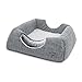 2-in-1 Cat Bed and Cave - with Plush Lining by Best Pet Supplies, Medium, Grey