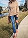 Persun Women Khaki Off Shoulder Chunky Long Sleeve Knitted Sweater Khaki Onesize