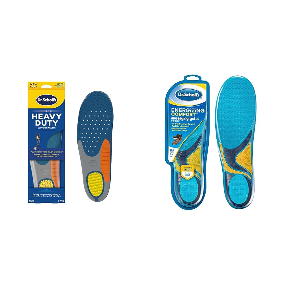 Scholl's Heavy Duty Support Insole Orthotics Energizing