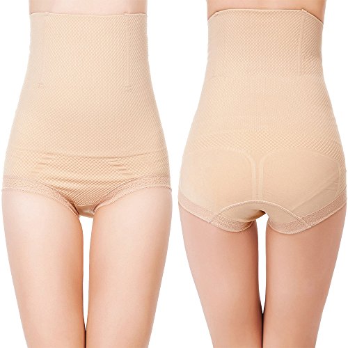 Robert Matthew Radiance Women's Shapewear High-Waist Brief (Large/XL, Nude)