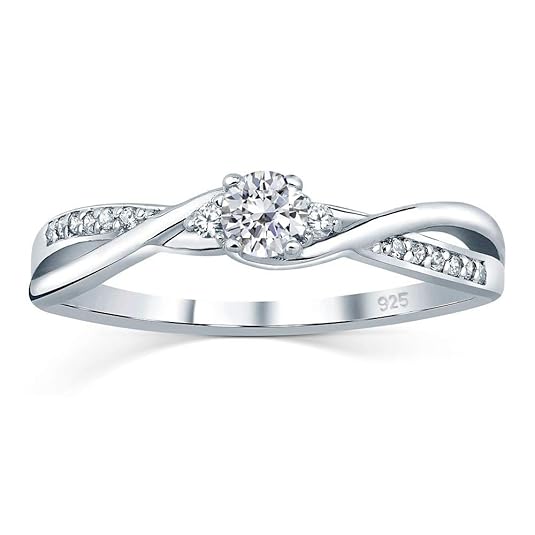 SILVEGO Verlobungsring mit Swarovski® Zirconia 925 Sterling Silber