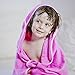 Rozeclas Baby bamboo hooded towel- 600gsm - Ultra soft super Snuggle Technology - Washcloth set - luxury bamboo 100%organic - Super absorbent and also perfect for sensitive skin - pink towel for girl