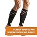 CopperJoint – Copper-Infused PRO Compression Calf Sleeve, High-Performance Design Promotes Proper Blood Flow and Offers Superior Compression & Support for All Lifestyles, Pair