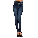 LAEMILIA Pantalons Femme Denim Printemps Jeans Slim Taille Haute Leggings Sexy Collant Crayon Déchirés