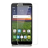 Yihailu Alcatel Idol 4 Tempered Glass Screen Protector HD Clarity 9H Hardness 2.5D Arc Anti-Bubble Film For One Touch idol4 (5.2 Inch) - Retail Package
