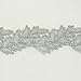Silver metallic lace trim metallic ribbon trim by the yard for fabric Millinery accent motif scrapbooking card making lace decoration baby headband hair accessories dress accessories Bridal beaded trim by Annielov trim #294