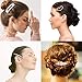 12 Pack Pearl Hair Clips Elegant Hair Barrettes Hair Pins Decorative Hairpins Bridal Girl Women Lady Hair Accessories for Wedding, Party and Daily Wearing
