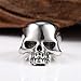 INRENG 316L Stainless Steel Men's Cool Skull Head Ring Punk New Jewelry Size 9