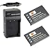 DSTE Replacement for 2X NP-20 Battery + DC75 Travel and Car Charger Adapter Compatible Casio EX-Z7 Z8 Z11 Z60 Z65 Z70 Z75 Z77 M1 M2 M20 S1 S2 S3 S20 S100 S500 S600 S770 S880 Camera primary