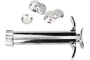 TAIDDA Clay Extruder, Stainless Steel Sugar Paste Extruder Cake Fondant Decorating Tool Set, Fondant Ceramics Pottery Clay Extruders Mixers Sculpture Craft Clay Modeling Tool, Silver