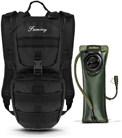 Famiry Hydration Pack Backpack with 3L EVA Water Bladder for Hiking Running Walking, Biking, Field Survival, Climbing