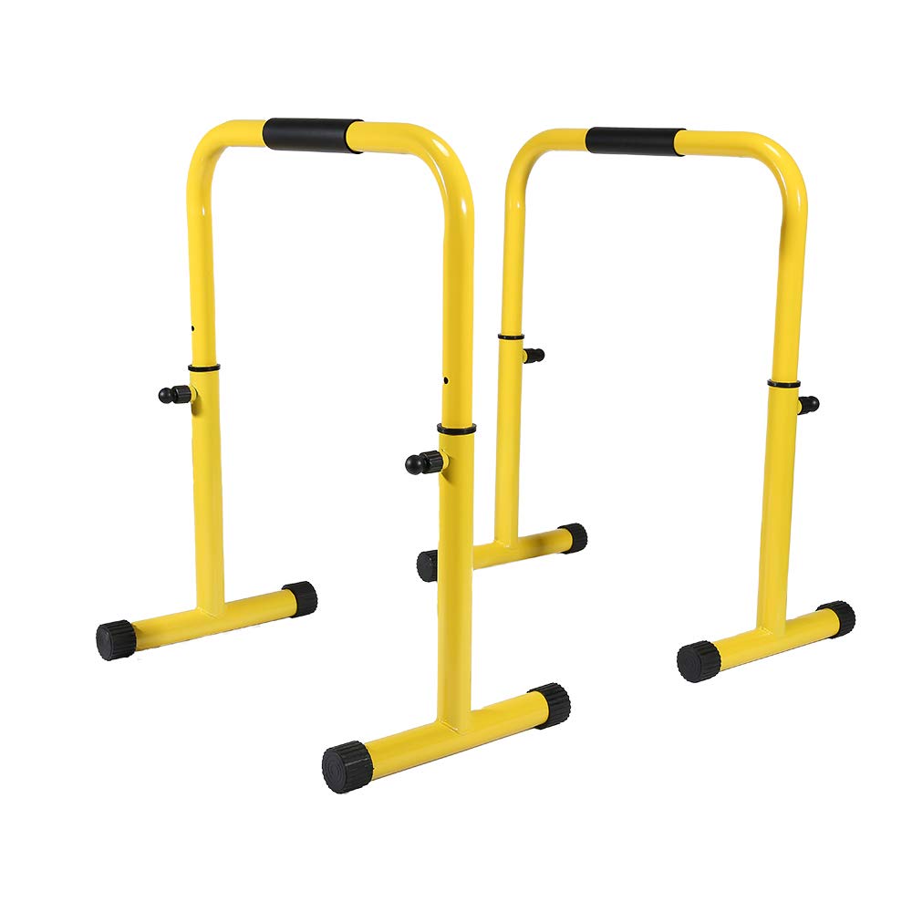 SHINYEVER Multifunctional Dip Stand Station - Dip Bars Fitness for Home, Dip Bar Station with Safety