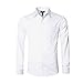 NUTEXROL Men's Casual Cotton Polka Dots Long Sleeve Dress Shirts