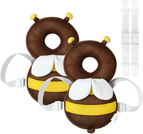 Cutle Baby 2枚 ベビーヘッドガード 最新版 赤ちゃん転倒防止リュック 乳幼児用安全リュック 頭保護クッション 超軽量 衝撃吸収 サイズ調整可能 適用月齢6ヶ月 24ヶ月 ２枚セットは洗い替えに便利です Rwenzorisustainable Org