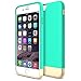 iPhone 6 Case, Maxboost [Vibrance Series] Protective SOFT-Interior Scratch Protection Metallic Finished Base - Robin Egg Blue / Champagne Gold