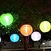 BestTong IP55 Waterproof LED Hanging Solar Lantern Lamps Festive Garden Xmas Ball String Fairy Light for Home and Outdoor Deck, Patio, Garden, Wedding 12inch Dia.