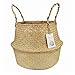 Seagrass Basket, Belly Basket for Fiddle Leaf Home Decoration Plant Pot Cover by Qliwa