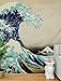 Martine Mall Tapestry Wall Tapestry Wall Hanging Tapestries The Great Wave Off Kanagawa Katsushika Hokusai Thirty-six Views Mount Fuji Tapestry Wall Art (The Great Wave Off Kanagawa, 51