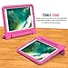 MoKo Case Fit Apple 2018/2017 iPad 9.7 6th/5th Generation/iPad Air/iPad Air 2 - Kids Friendly Shock Proof Convertible Handle Light Weight Protective Stand Cover, Magenta