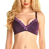 Angelina 6-Pack Ultra Smooth Wireless Moulded Demi-Cup Bra with Lace Embroidery
