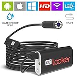 Oslooker Endoscope Inspection Camera Wireless Borescope 3.5m HD 2MP - USB Waterproof Lizard Cam for iOS Android - WiFi Phone Flexible Snake Camera with Light