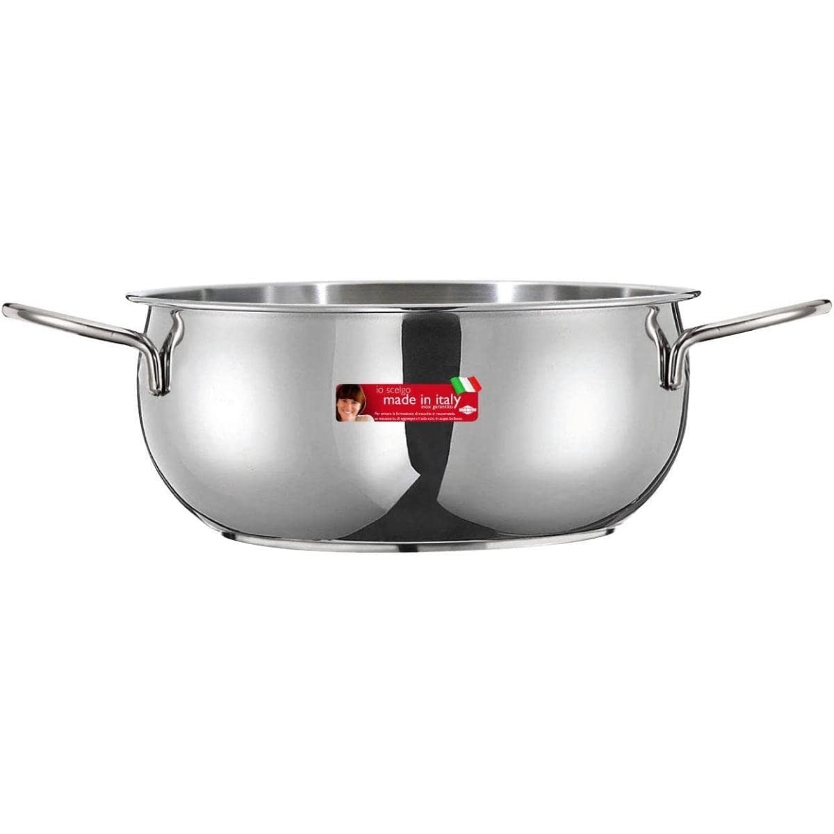 PRATESI 497196 PENTOLA River CM.12 LT.0,8 ACCIAO 18/C, Plastic, Anthracite