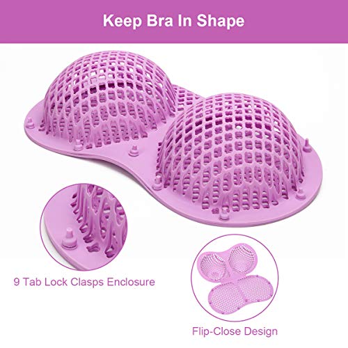 AHIER Bra Washing Bags for Laundry, Silicone Bra Lingerie Bags