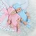 MaiDe Mini 10 inch Real Life Cute Newborn Baby Dolls Sleeping Girl And Boy Full Body Silicone Reborn Baby Twins
