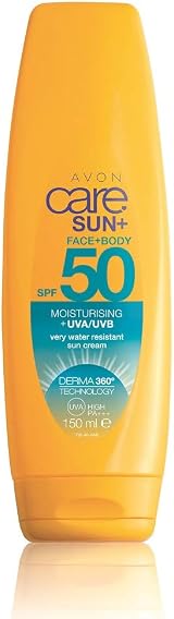 Avon Care Sun+ Face Body Very Water Resistant Moisturising Sun Cream SPF50 view 1