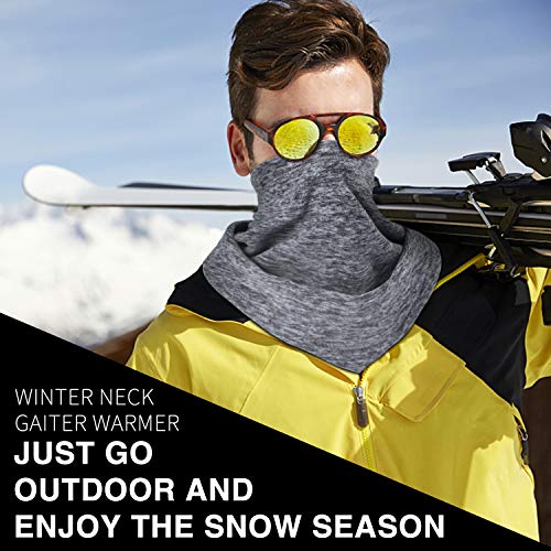 LONGLONG Neck Warmer Gaiter- Winter Thicken Soft Elastic Fleece Skiing Face Scarf Mask - Thumbnail 6