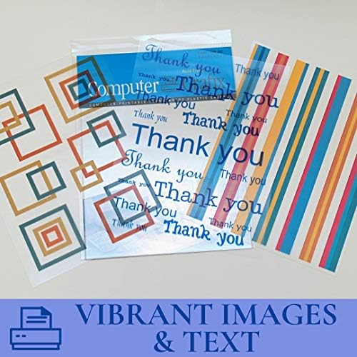 computer printable transparent plastic sheets