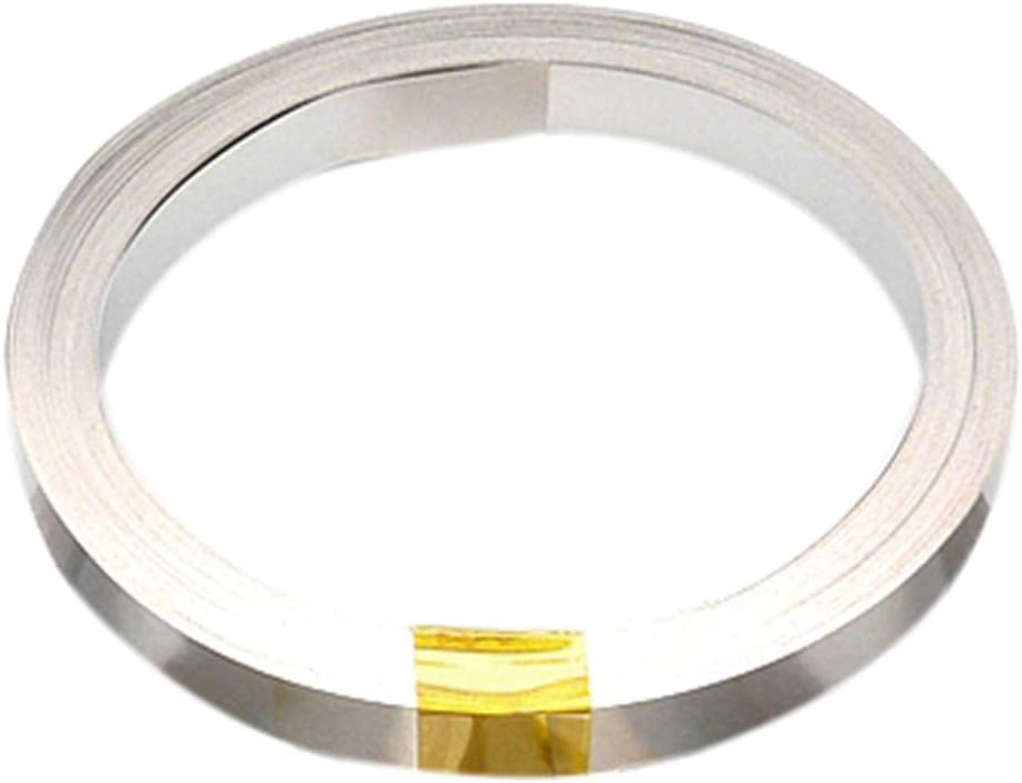 Carkio 10m Pure Nickel Strip,99.96% Nickel 0.15x8mm Compatible with 18650 Power Battery Connection Welding Low Internal Resistance Spot Welding Equipment