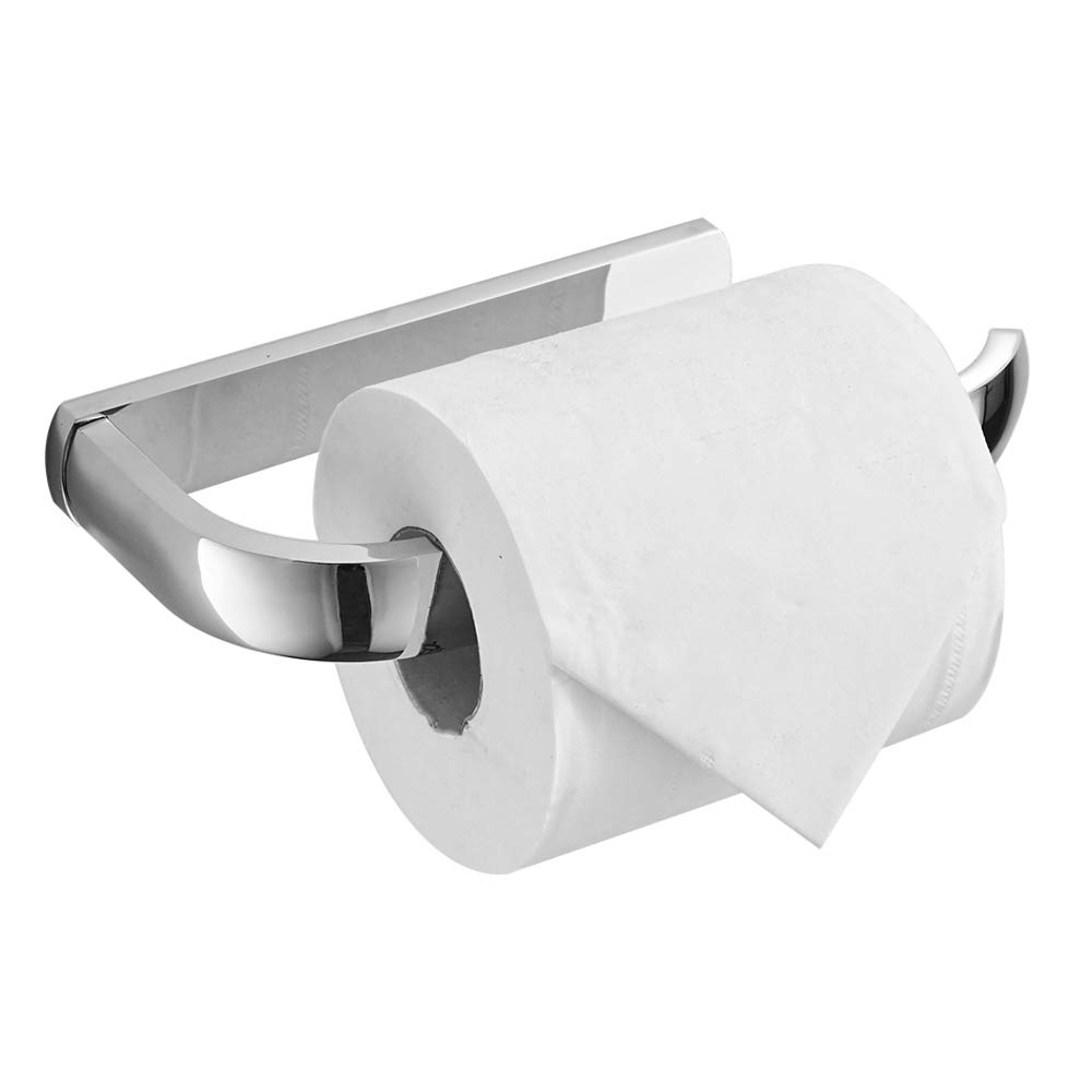 Photo 1 of BESy Brass Toilet Tissue Paper Holder Polished Chrome Bathroom Accessories Fixtures Wall Mounted, Rust Protection