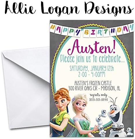 Frozen Fever Custom Birthday Invitation