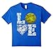Softball Distressed Ball T-Shirt Cute Mom Love T-Shirt
