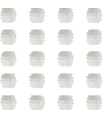 QUARKZMAN 20 Engranajes De Plástico De 34 Dientes – Modelo 34102BA – Módulo 0.5, Eje 2mm, Diámetro 18mm – Ideales Para Coches RC, Robots Y Proyectos De Ciencia DIY