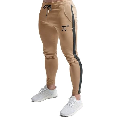 PIDOGYM Men's Slim Striped Jogger Pants,Tapered Sweatpants for