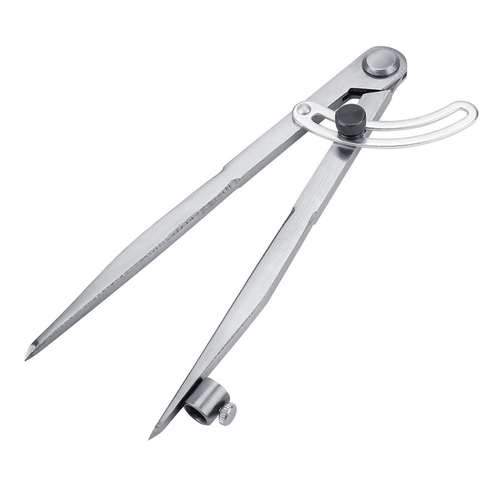 200mm Wing Leather Divider Rotating Tool Spacing Compasses Metal Edge Area Tool