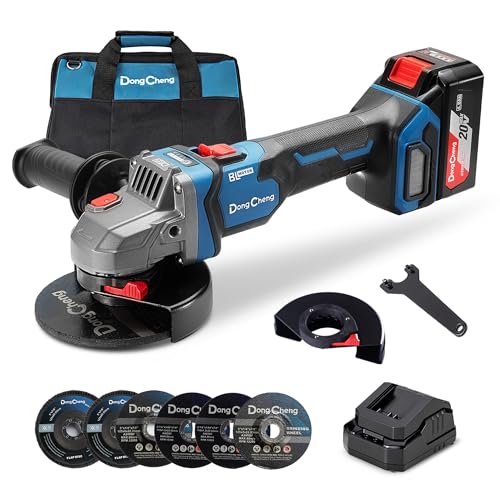 Dong Cheng Cordless Angle Grinder, 4-1/2 inch 20V 1000W Brushless Motor