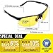 Night Driving Glasses Anti Glare Polarized Sunglasses for Women Men, Rainy Safe HD Night Vision Glasses with Yellow UV400 Lenses and Ultra Light Aluminum Frame, Glasses Case Included