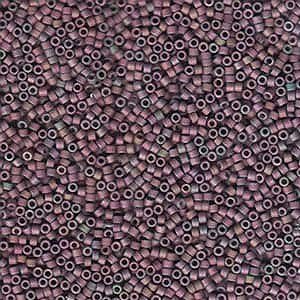 Matte Metallic Thistle AB Miyuki Glass Delica Beads 7.2g 11/0 DB1067