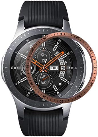 for Samsung Galaxy Watch 46MM Bezel Ring Adhesive Cover Anti Scratch Metal