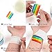MAKJUNS 24pcs Gay Pride Rainbow Stickers Temporary Tattoo Body Paint 3 Shapes Tattoo Set for Gay Pride Celebrations (Square)