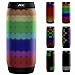 AEC Bluetooth Speakers Hi-Fi Ultra Portable LED Stereo Speaker 6 Light Modes, Built-in Microphone Hand-free Phone Call, Water Resistant, TF Card Play, FM Radio for Phone Tablets PC and More