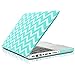 TOP CASE - 2 in 1 Signature Bundle Chevron Series Hard Case & Keyboard Cover Compatible Old Generation MacBook Pro 13