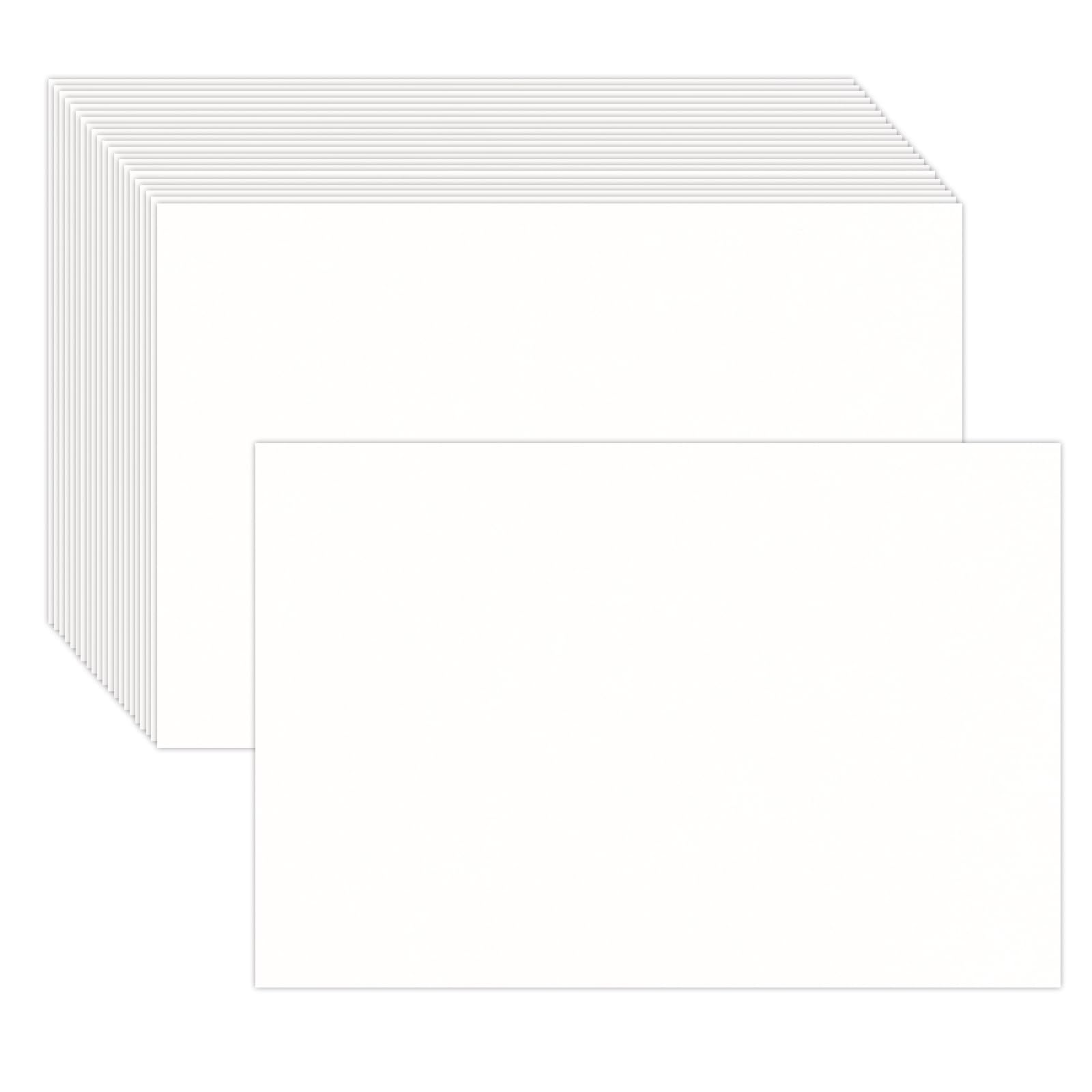 Photo 1 of 100 Pack 4''x6'' White Blank Cardstock Paper - Card Stock for Printer Postcards, Photo Paper Invitations, Greeting, Note, Thank You, Index Cards - Plain for Writing,Stamping,Printing,Art,DIY Making