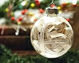Recipe Christmas Ornament from Vintage Cookbook - 2.62 Inch Glass Ornament with 1/4 Inch Strips